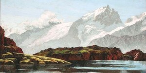 Tableau du lac du Bourget en Savoie de l'artiste peintre Jacques Fourcy